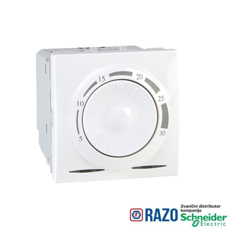 Unica - termostat - 230 VAC - 2 m - beli 