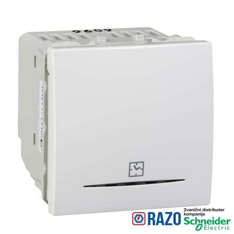 Unica - prekidač sa vremenskim kašnjenjem - 230V AC - 2 m - beli 