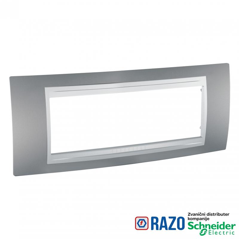 Unica Top - dekorativni ram - 6 modula - aluminijum 