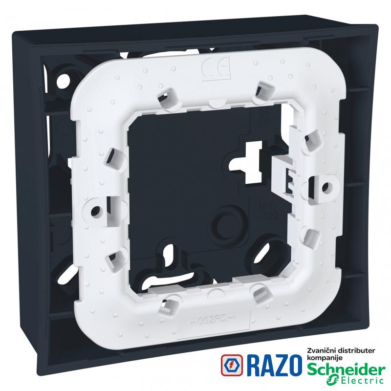 Unica Top/Class - nadgradna kutija sa montažnim ramom - 2 m -9 otvora - gr. siva 