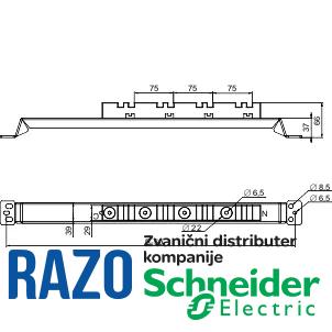 nosač vertikalnih sabirnica do 3200 A 600x600 mm 