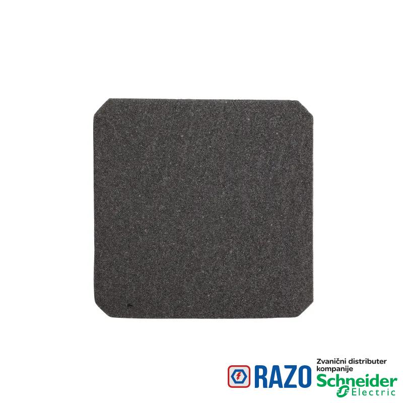 crna izlazna rešetka prečnik izreza 108mm spolj. dim 124x124mm IP20 