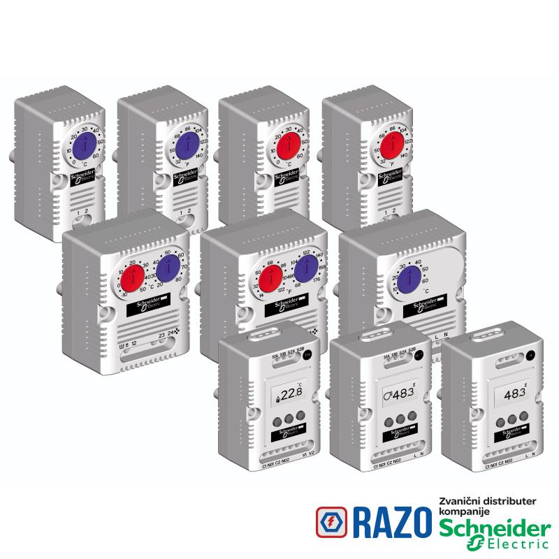 ClimaSys CC - termostat 250V - opseg +5…60°C - 1 NO/NC - °C 