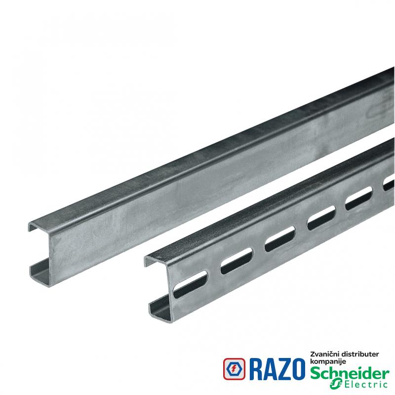 simetrična šina C oblika 40x20x24. dužina 2000mm. 20 šina 2m. 