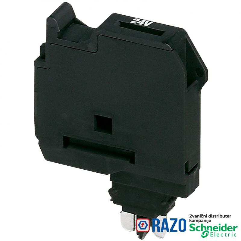 nosač osigurača za 5x20 mm osigur., 6,2mm širina, sa indikatorom 12-30 V AC/DC 