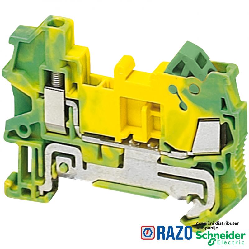 Linergy redne stezaljke za uzemljenje - 1.5mm² jednostruka 1x1 IDC - zeleno-žuta 
