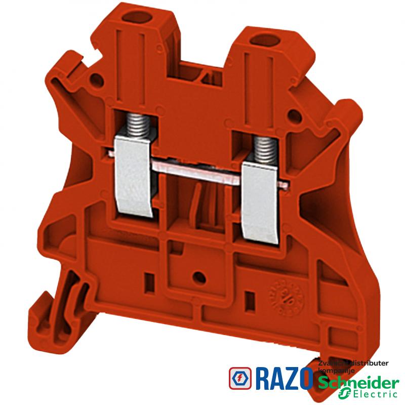 Linergy standardna redna stezaljka-2.5mm² 24A jednostruka 1x1 vijčana-crvena 