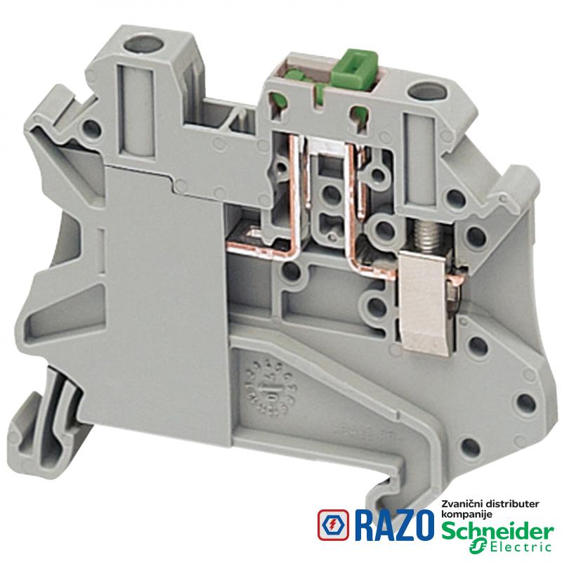 Linergy red. stez. poluga sa rastav. nožem-4mm² 20A jednostruka 1x1 vijčana-siva 