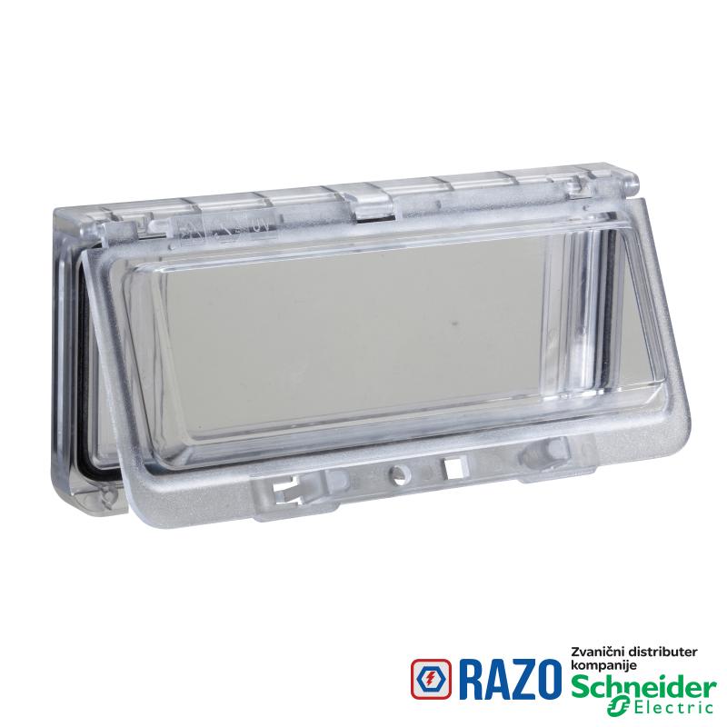 plastični prozor sa šarkama providni poklopac. IP 65, Duž78xŠ130xD25mm. 