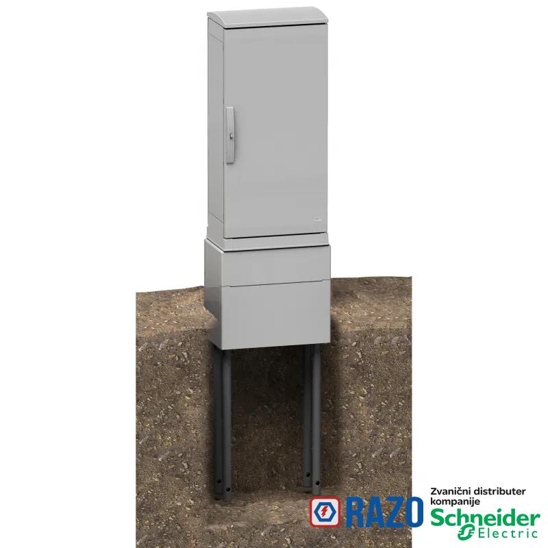 poliestersko ojačano podnožje za ormanePLAZ(T)74 prednji otvor IP44-IK10 RAL7035 