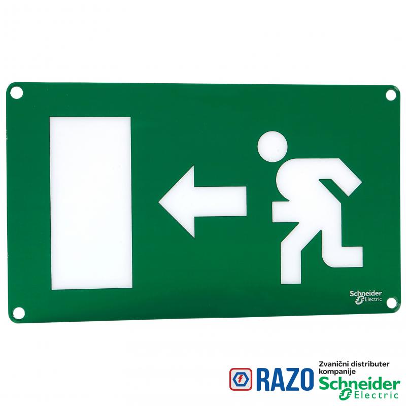 Quick Signal - znak za izlaz jednostrani - čovek trči nalevo 