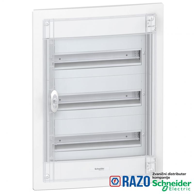 Pragma ugradni orman - IP40 - 3 x 18 modula - providna vrata 