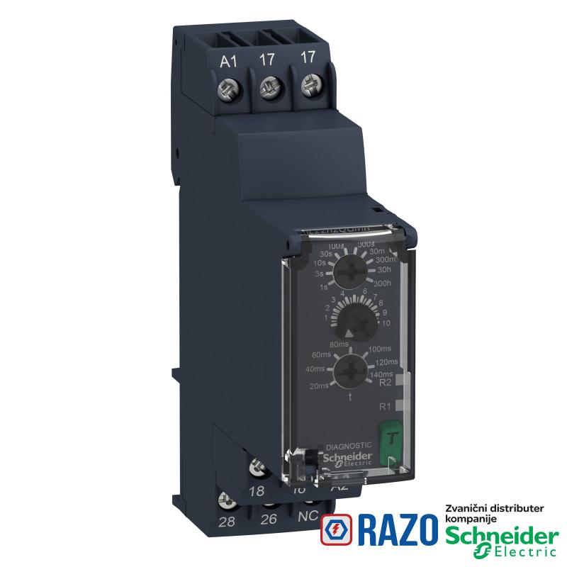 zvezda-trougao vremenski relej - 0.05s…300h - 24…240V AC/DC - 2C/O 
