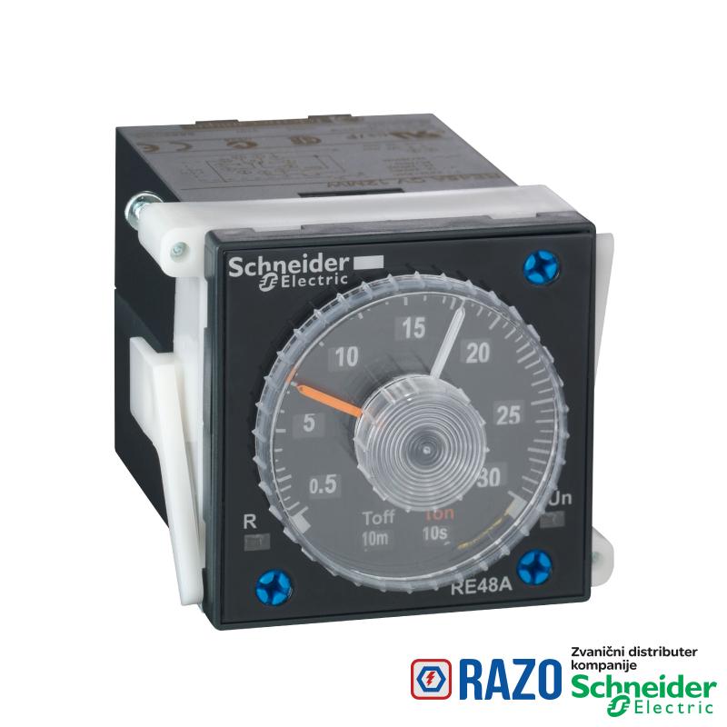 vremenski relej 2 funkcije - 0.02 s..300 h - 24..240 V AC - 2 OC 