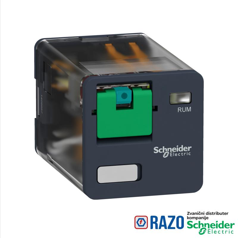 univerzalni utični relej - Zelio RUM - 3 C/O - 12 V DC - 10 A 