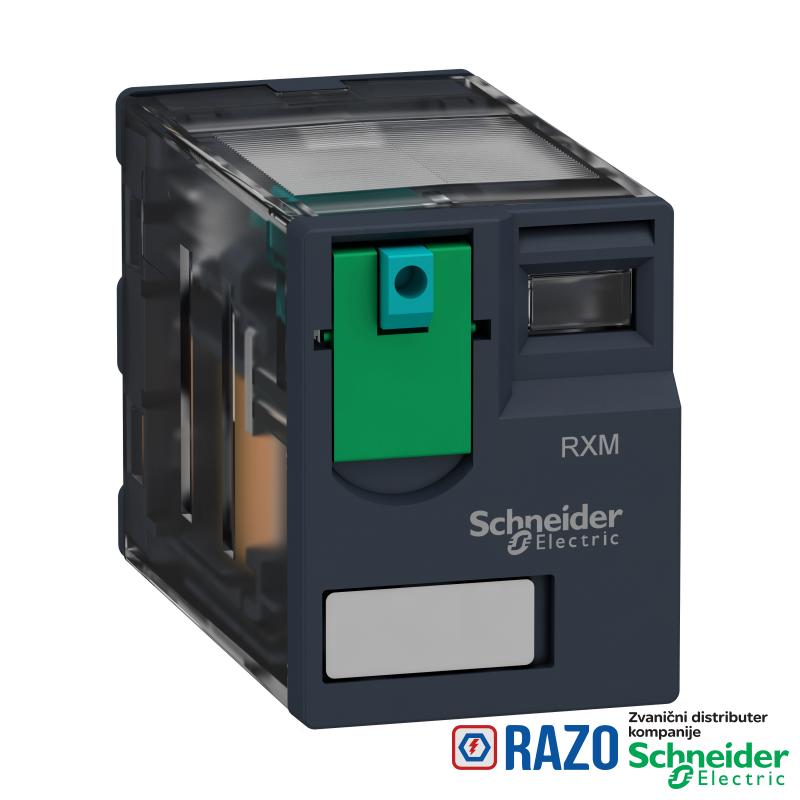 minijaturni utični relej - Zelio RXM 2 C/O 12 V DC 12 A 