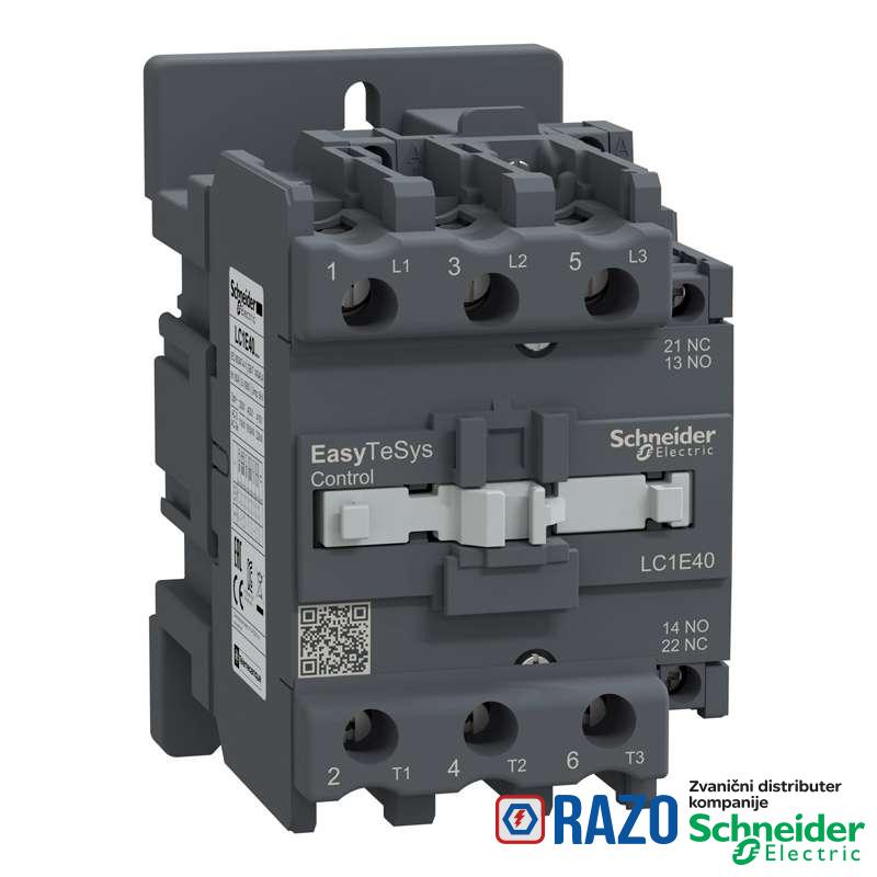 Kontaktor 3P 40A 18.5kW 230V AC 
