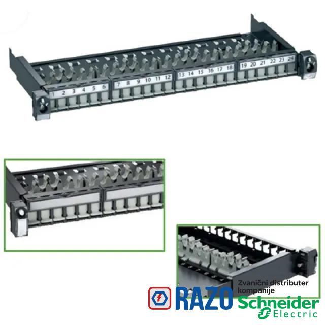 Actassi Prazan izvlačivi Patch panel 24 porta FTP/STP 