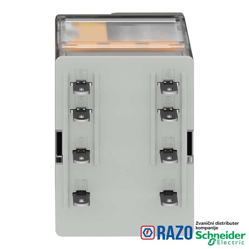 Minijaturni utični relej 2CO 24V DC sa LED indikacijom 