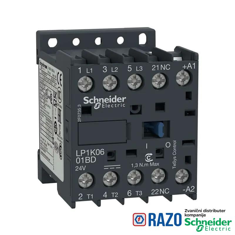 Kontaktor 6A 1NC 24V DC 