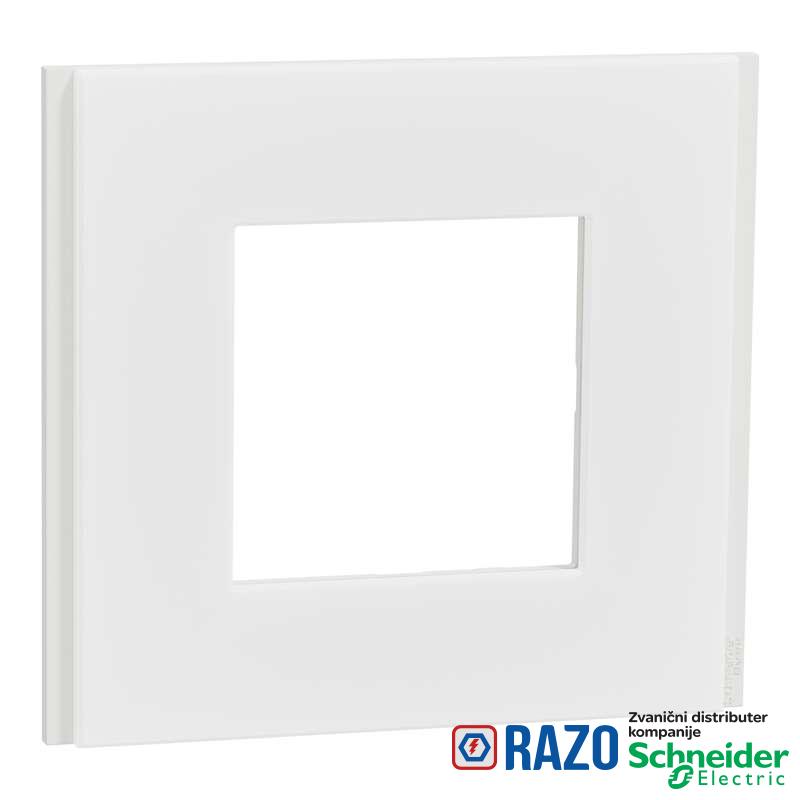 Dekorativni ram Unica Deco 1 element belo staklo 