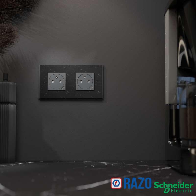 Dekorativni ram Unica Deco 2 elementa iscepkano drvo 