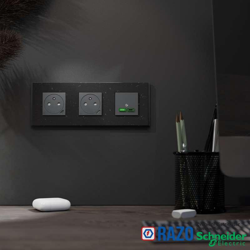 Dekorativni ram Unica Deco 3 elementa iscepkano drvo 