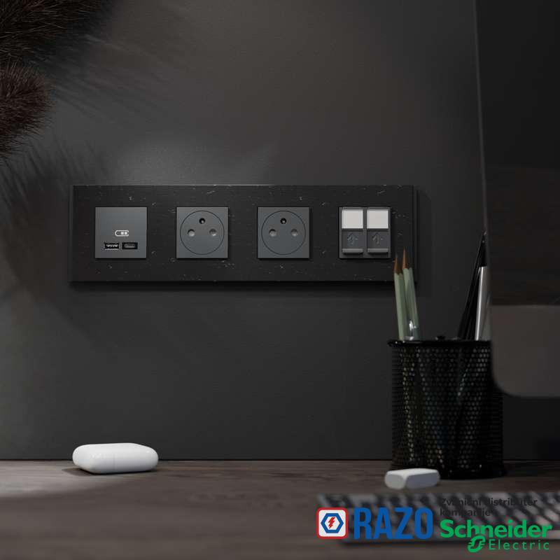 Dekorativni ram Unica Deco 4 elementa iscepkano drvo 
