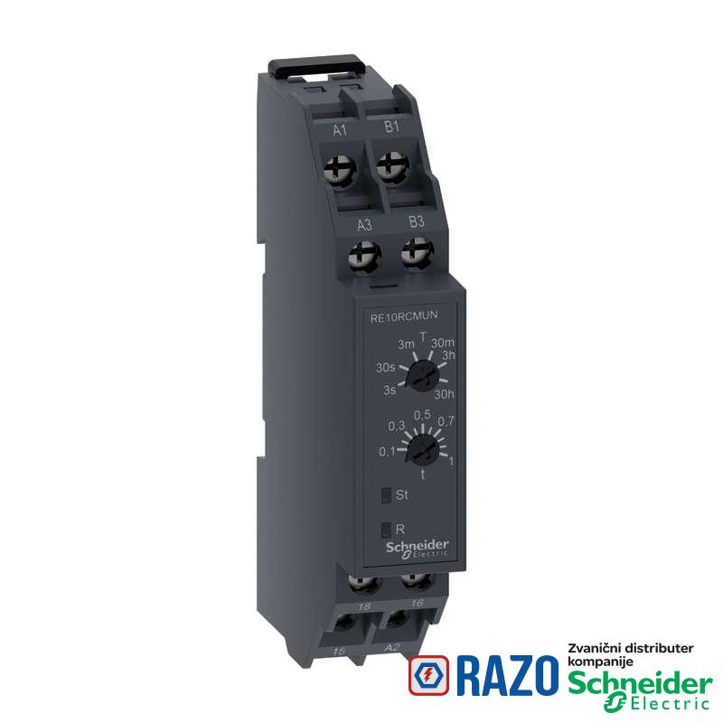 RE10RCMUN Tajmer funkc.odlož.uključ.24V AC/DC,240V AC,1CO 