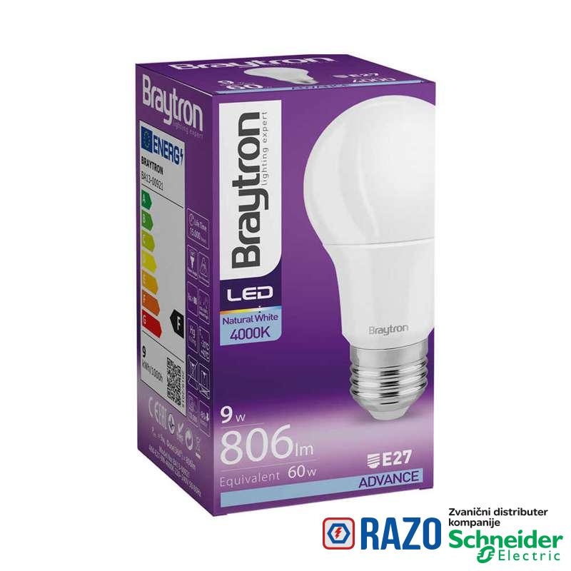 LED sijalica E-27 9W 4000K 