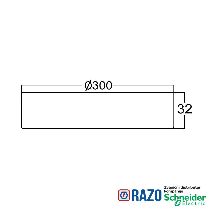 LED Panel  nadgradni 24W 4000K 