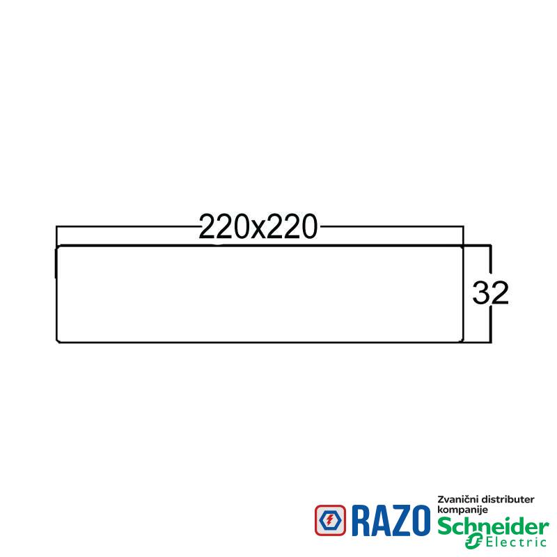 LED Panel nadgradni 18W 4000K 