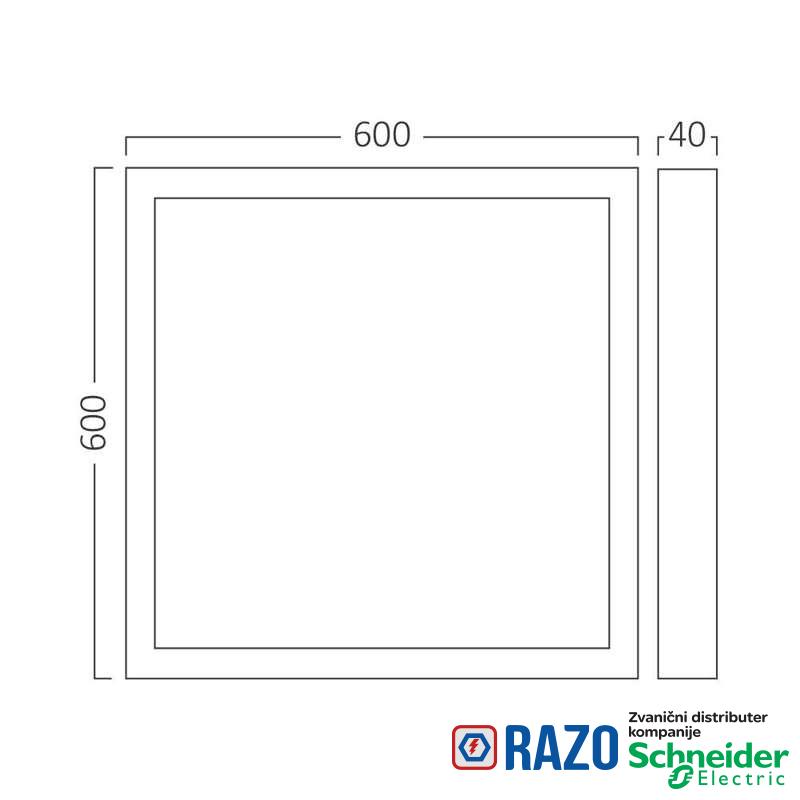 LED Panel nadgradni 50W 4000K 