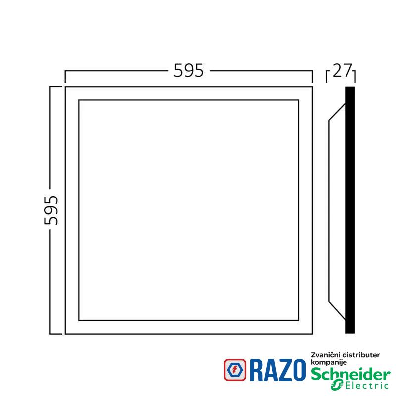 LED Panel ugradni 50W 4000K 