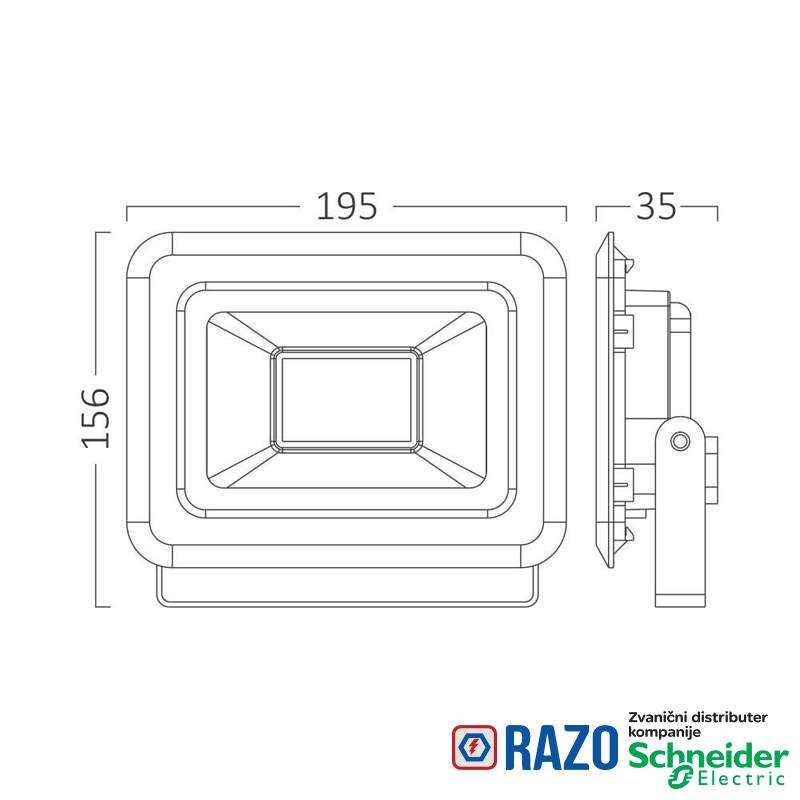 LED Reflektor 50W 6500K 