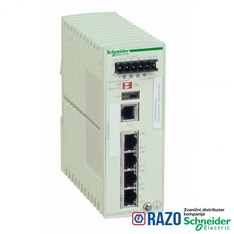 Ethernet TCP/IP upravljivi switch - ConneXium - 4 bakarna porta 