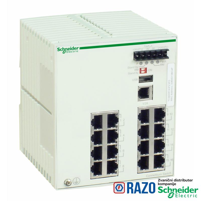 Ethernet TCP/IP upravljivi switch - ConneXium - 16 bakarnih portova 