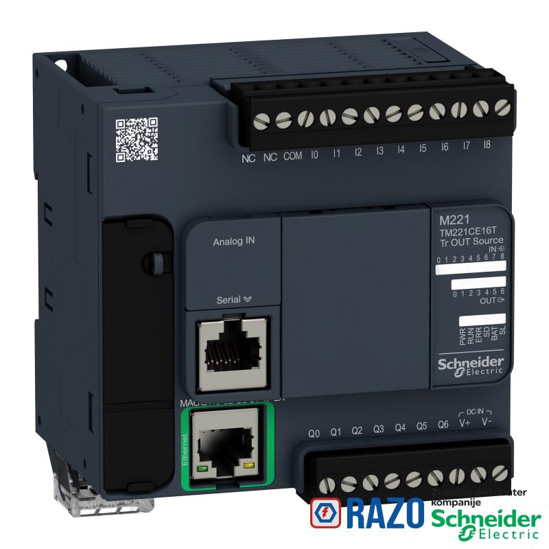 kontroler M221 16 IO tranzistorski PNP Ethernet 