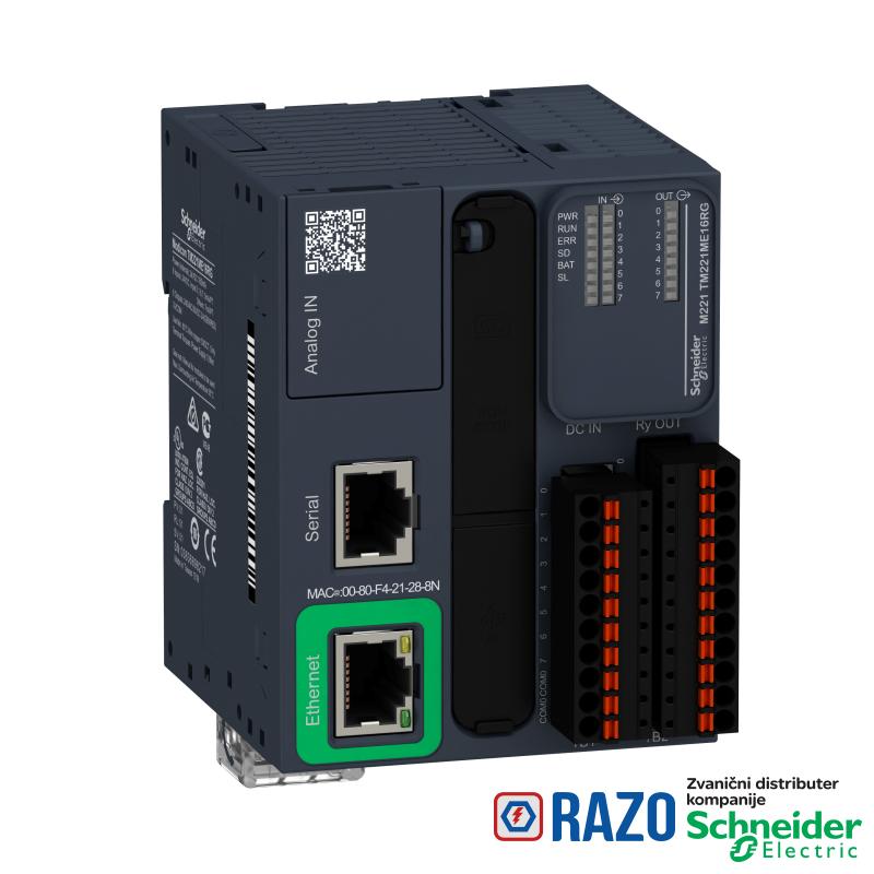 kontroler M221 16 IO relejni Ethernet opružni priključci 