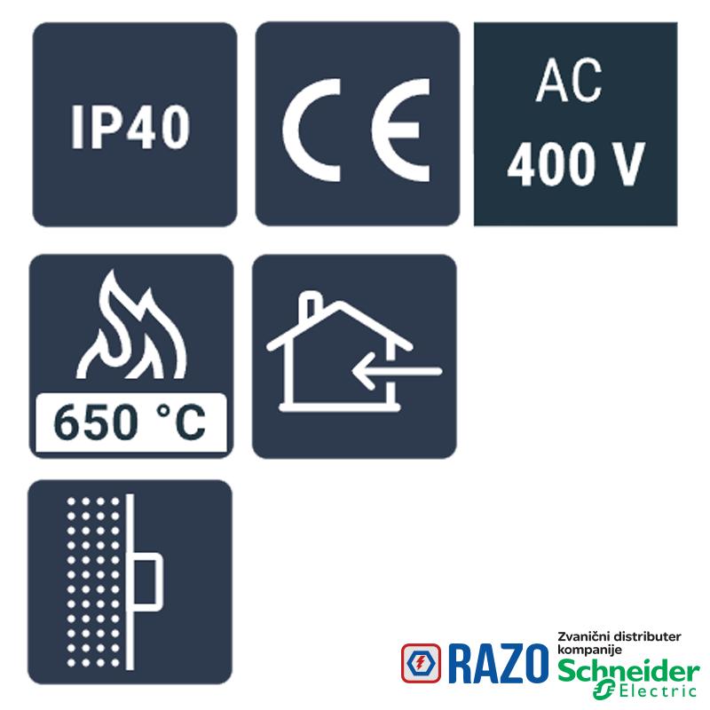 Tabla nadgradna N36-CW IT troredna 