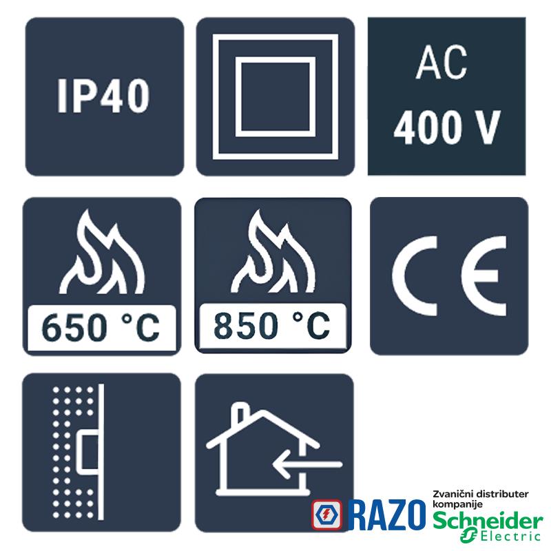 Tabla ugradna U60 tip E (metalna vrata) 