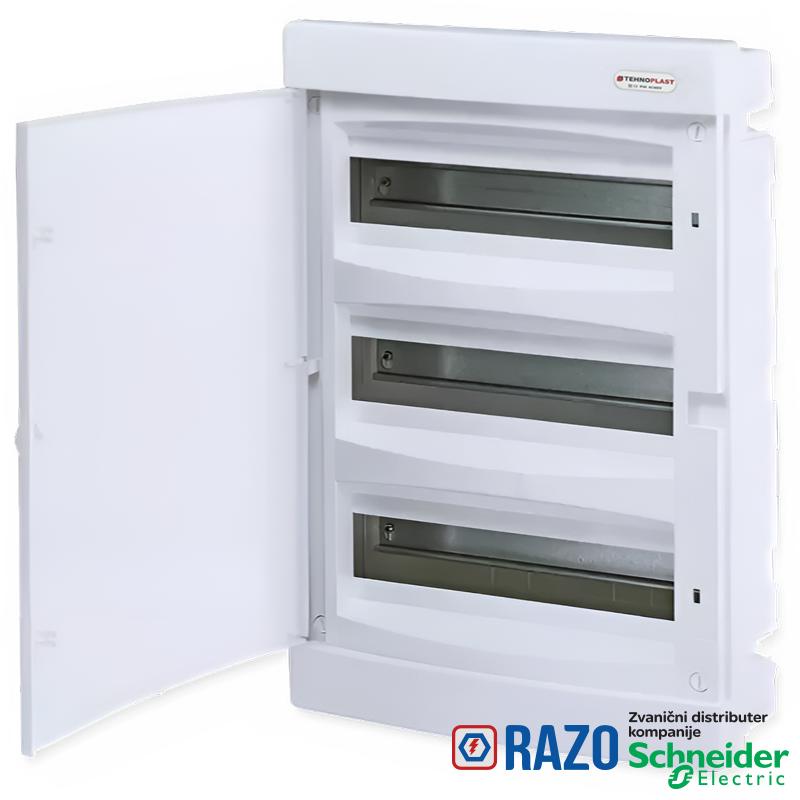 Tabla ugradna U54 tip C 3x18 Bela vrata 