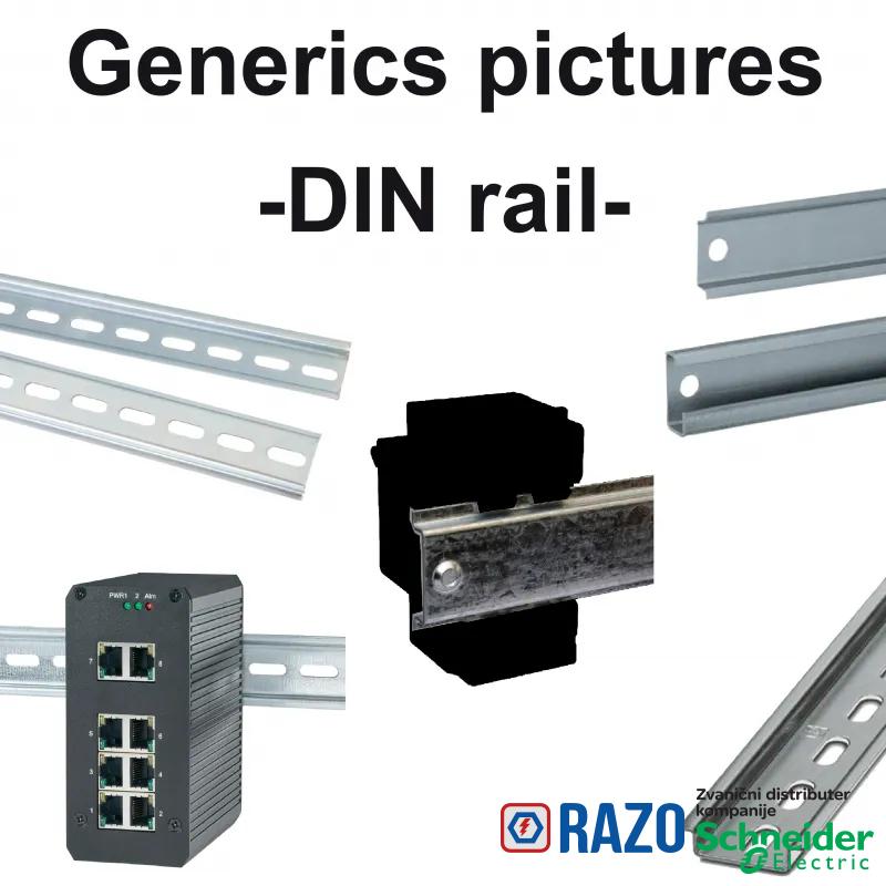 montažna ploča na simetričnu DIN šinu - za frekventne regulatore 