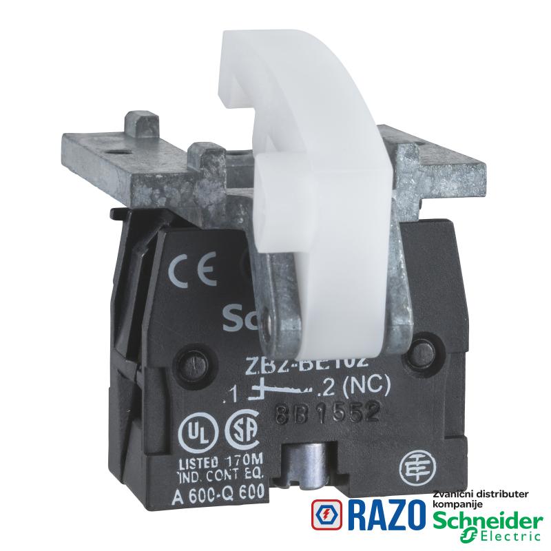 kontaktni blok sa povratkom- 2 NO - montaža na bazu 