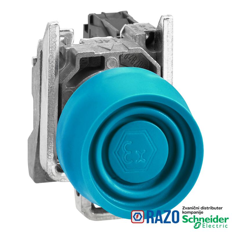 plavi taster Ø 22 - opružni sa povratkom - 1 NO-ATEX 