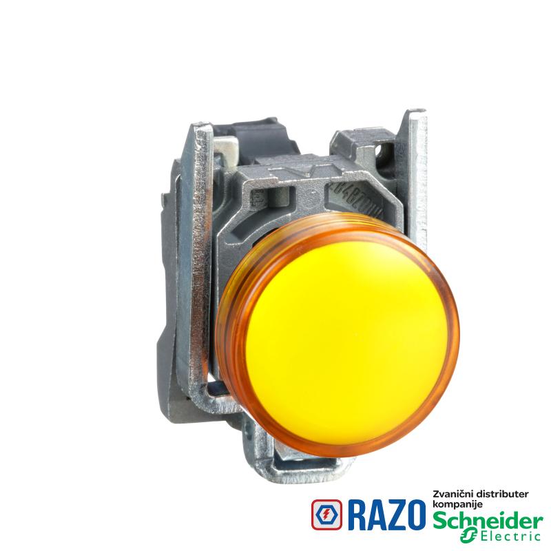narandžasta kompl.signalna lampica Ø22 ravna sočiva sa integrisanim LED 110…120V 
