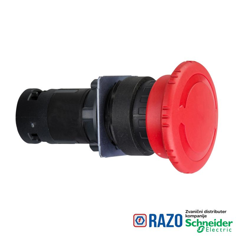 taster za nužno isključenje OFF Ø 22-crvena peč. Ø 40 mm-otpuštanje zakret.-1 NC 