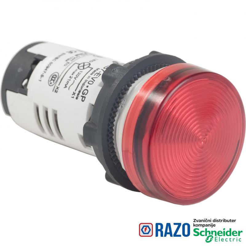 signalna lampica - LED - crvena - 120V 