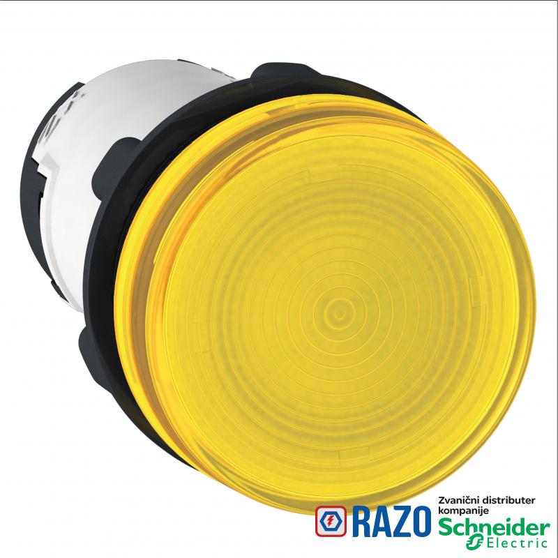signalna lampica Ø 22 - žuta - BA 9s - <= 250 V - vijčani priključak 