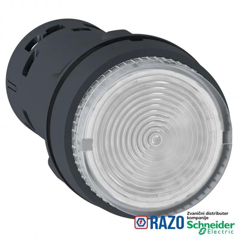 svetleći taster - LED - sa povratkom -1NO - prozirni - 230V 